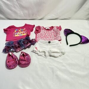 Retired Build A Bear Outfits Happy Birthday Shorts‎ Shirts Shoes Skirt